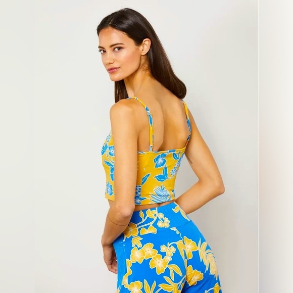 BCBG Floral Blue and Yellow Women's Set - Picture 3 of 5